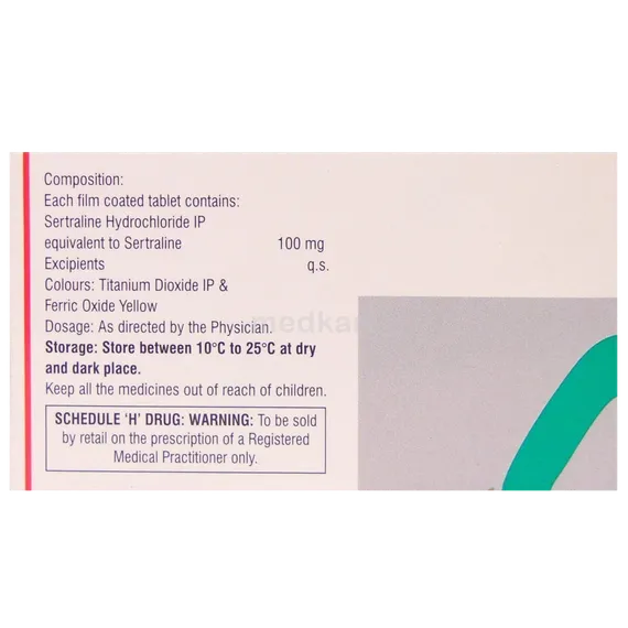 serlift 100mg tablet 10's